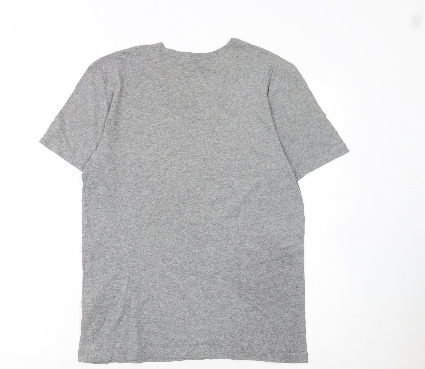 Hugo Boss Men's Grey Cotton Crew Neck Short Sleeve T-Shirt Size S