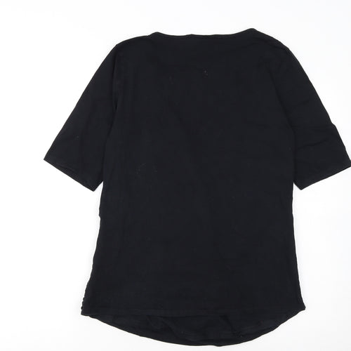Dorothy Perkins Women's Black Wrap Jersey Blouse UK 16