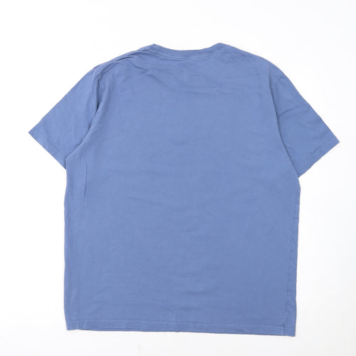 Levi's Men's Blue Relaxed Fit Logo Crew Neck Short Sleeve T-Shirt Size M