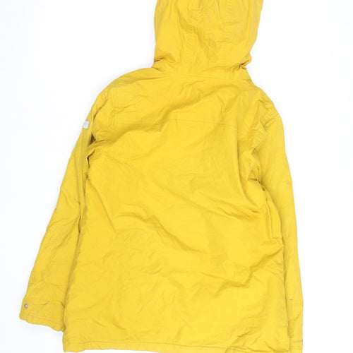 Regatta Women's Yellow Hooded Parka Jacket Size 10 Lined Waterproof Coat