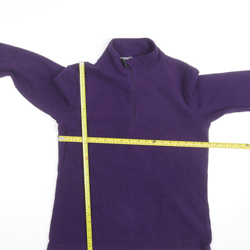 Peter Storm Women's Purple Fleece 1/4 Zip Pullover Sweatshirt Size 14