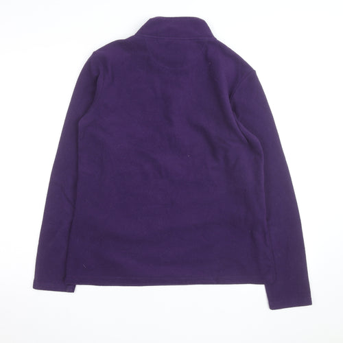 Peter Storm Women's Purple Fleece 1/4 Zip Pullover Sweatshirt Size 14