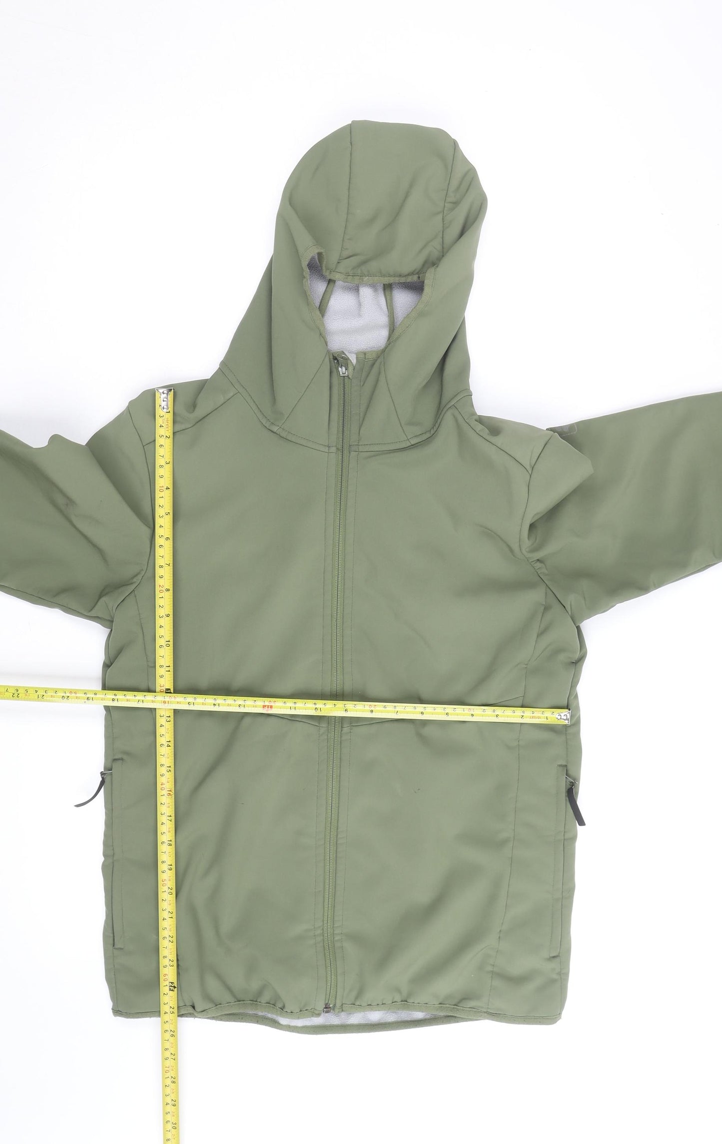 Jack Wolfskin Men's Green Softshell Hooded Outdoor Jacket Size M