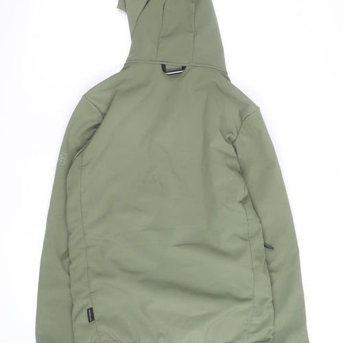 Jack Wolfskin Men's Green Softshell Hooded Outdoor Jacket Size M