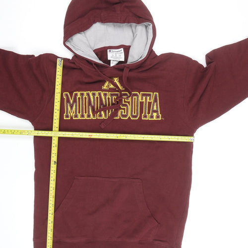 Champion Men's Red Minnesota Pullover Hoodie Size S Fleece Sweatshirt