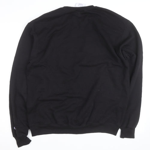 Champion Men’s Black USF Crew Neck Sweatshirt L Pullover Logo