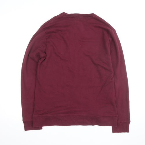 Champion Men's Red Crew Neck Pullover Sweatshirt Size M