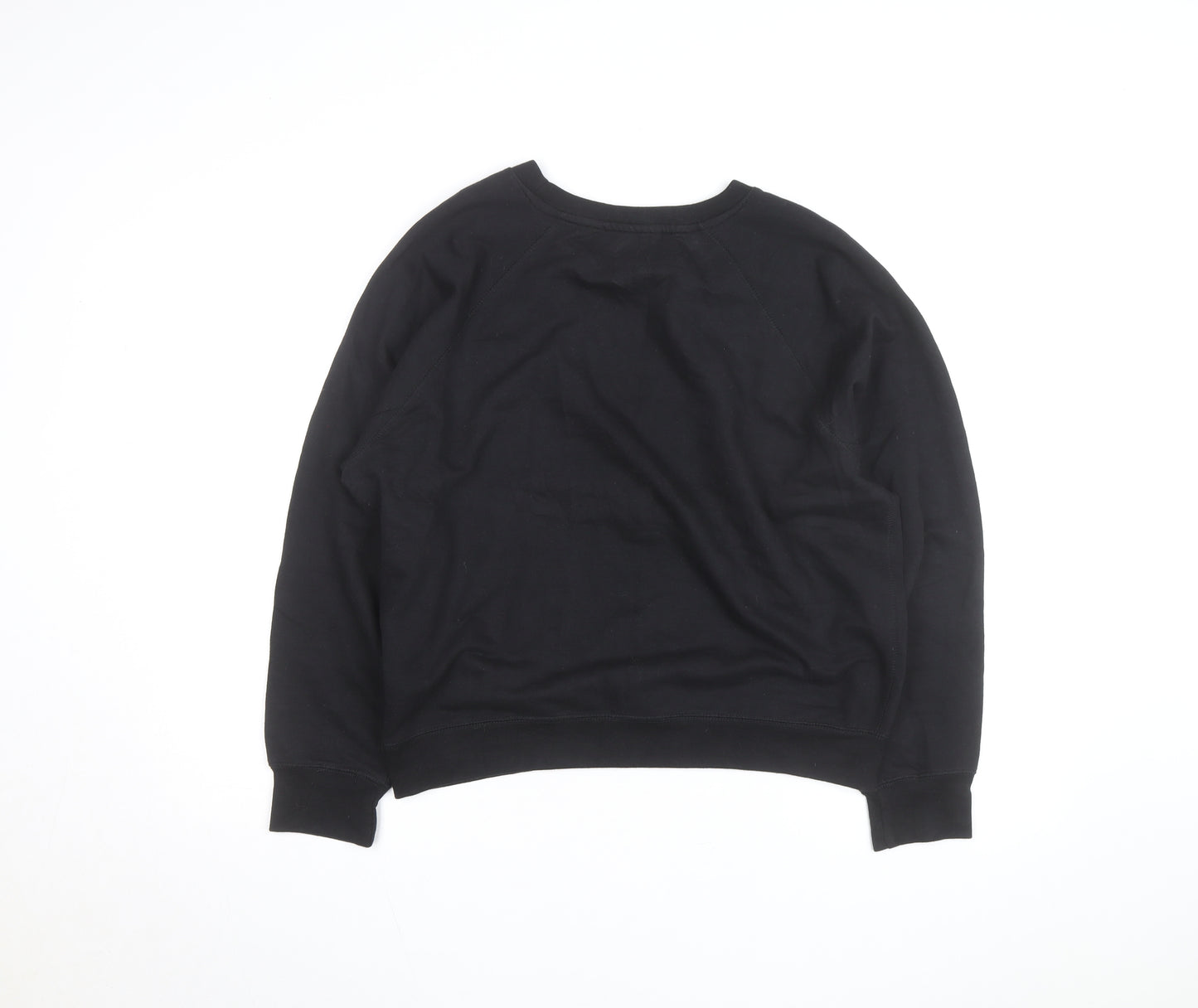 Jordache Vintage Men's Black L Pullover Sweatshirt Space Graphic Print