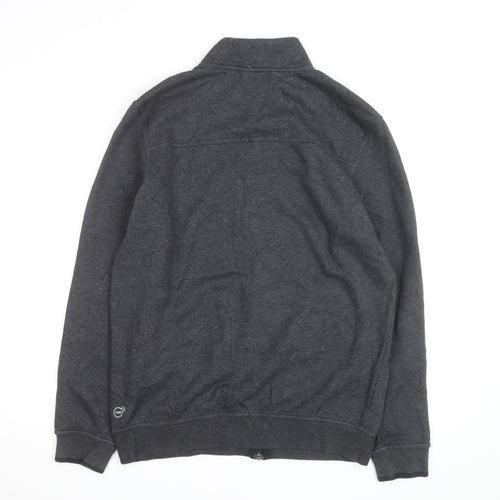 Puma Men's Grey Full Zip Sweatshirt M Regular Fit Fleece