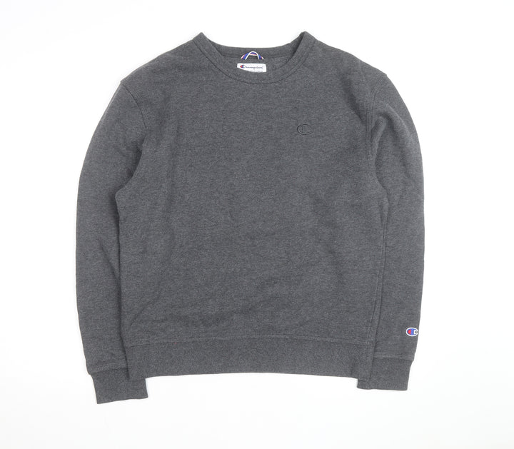 Champion Men's Grey M Pullover Sweatshirt Fleece Crew Neck
