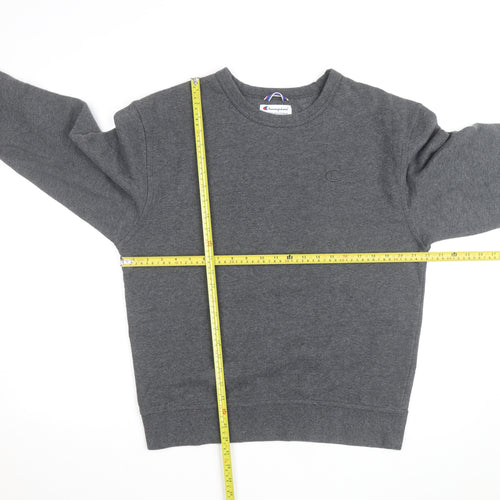 Champion Men's Grey M Pullover Sweatshirt Fleece Crew Neck