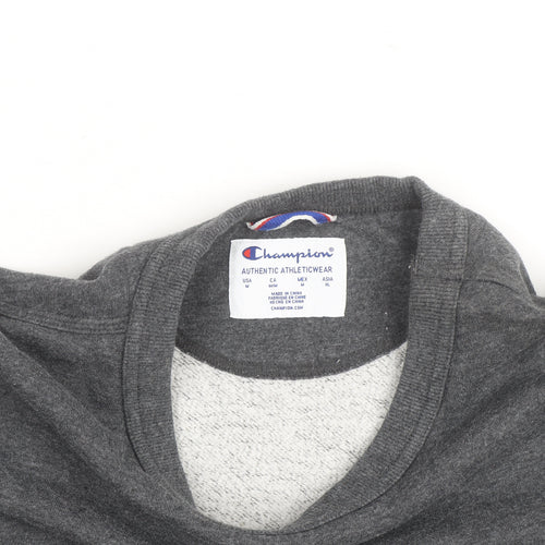 Champion Men's Grey M Pullover Sweatshirt Fleece Crew Neck