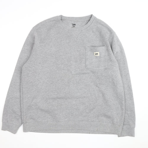 Lee Men's Grey XL Classic Fit Pullover Sweatshirt