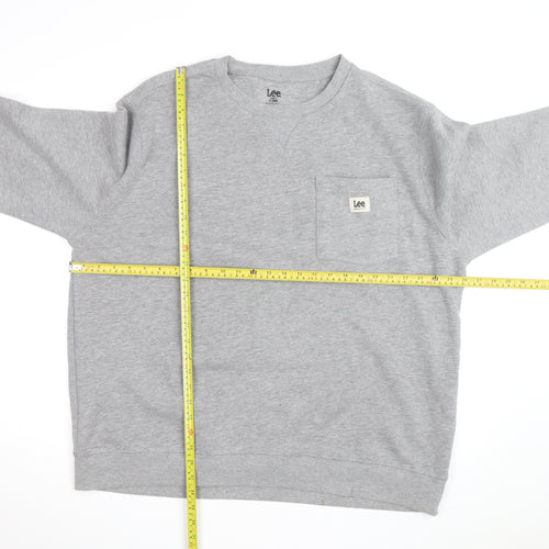 Lee Men's Grey XL Classic Fit Pullover Sweatshirt