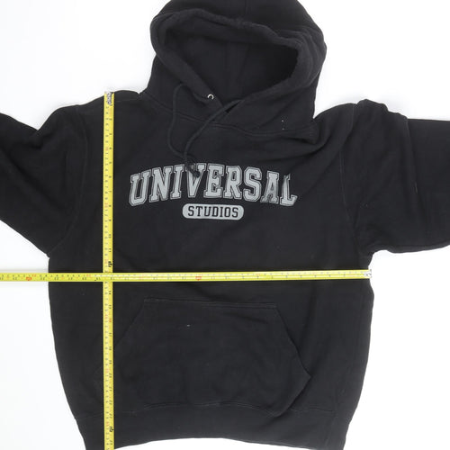 Universal Studios Men's Black Pullover Hoodie L Graphic Fleece
