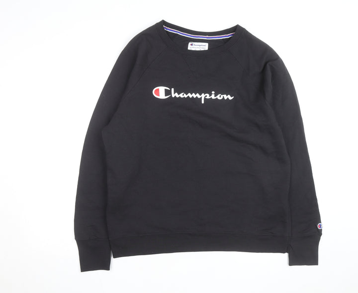 Champion Mens Black XL Crew Neck Pullover Sweatshirt