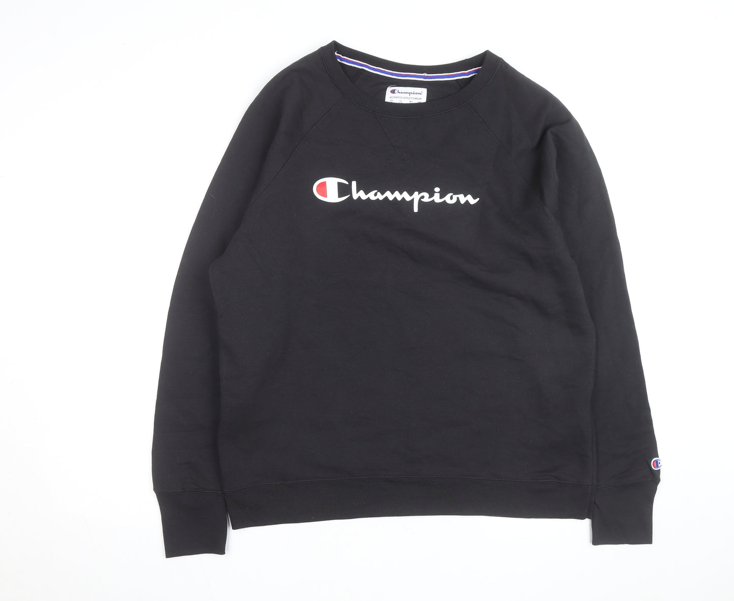 Champion Mens Black XL Crew Neck Pullover Sweatshirt