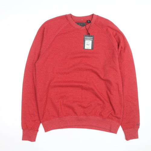 Greg Norman Men's Red Crew Neck Pullover Sweatshirt S