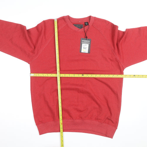 Greg Norman Men's Red Crew Neck Pullover Sweatshirt S