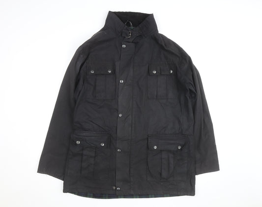 Game Men's Black XL Waxed Cotton Outdoor Jacket