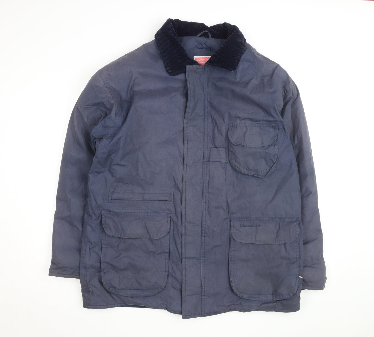 Mountain Pass Men's Blue Waterproof Lined Outdoor Jacket Size L