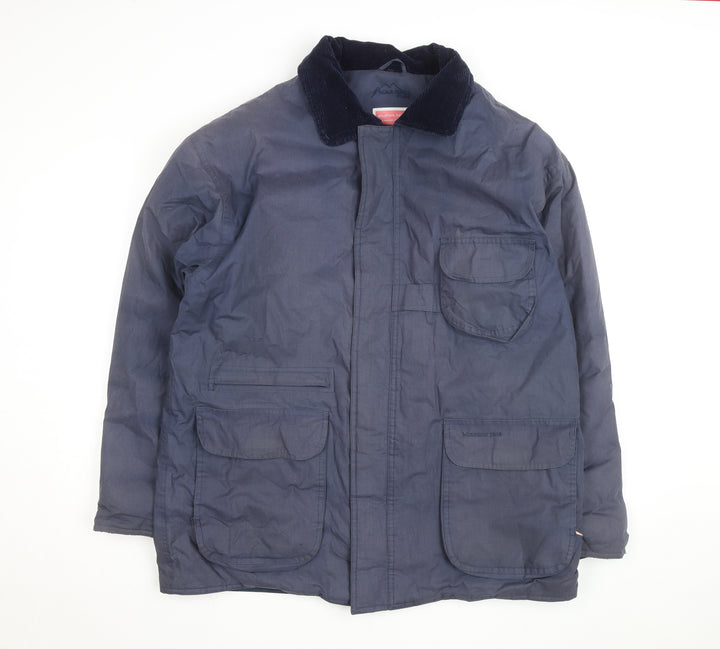Mountain Pass Men's Blue Waterproof Lined Outdoor Jacket Size L