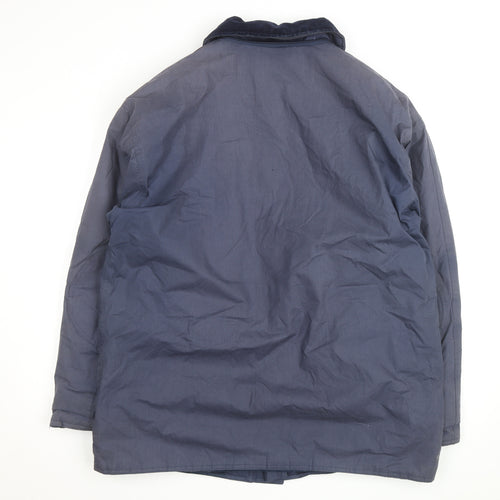 Mountain Pass Men's Blue Waterproof Lined Outdoor Jacket Size L