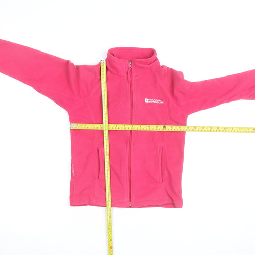 Mountain Warehouse Girls Pink Fleece Full Zip Sweatshirt 7-8 Years