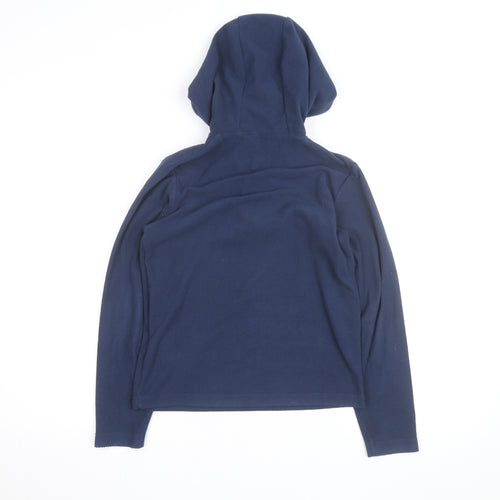 Mountain Warehouse Girls Navy Fleece Hoodie 9-10 Years 1/2 Zip Pullover