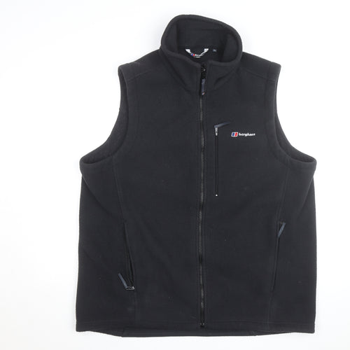 Berghaus Men's Black Fleece Full Zip Bodywarmer Waistcoat XL