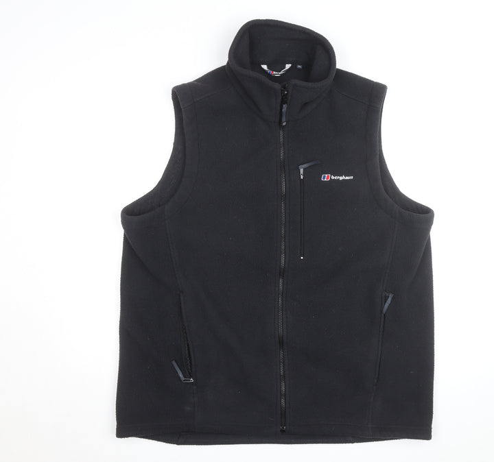 Berghaus Men's Black Fleece Full Zip Bodywarmer Waistcoat XL