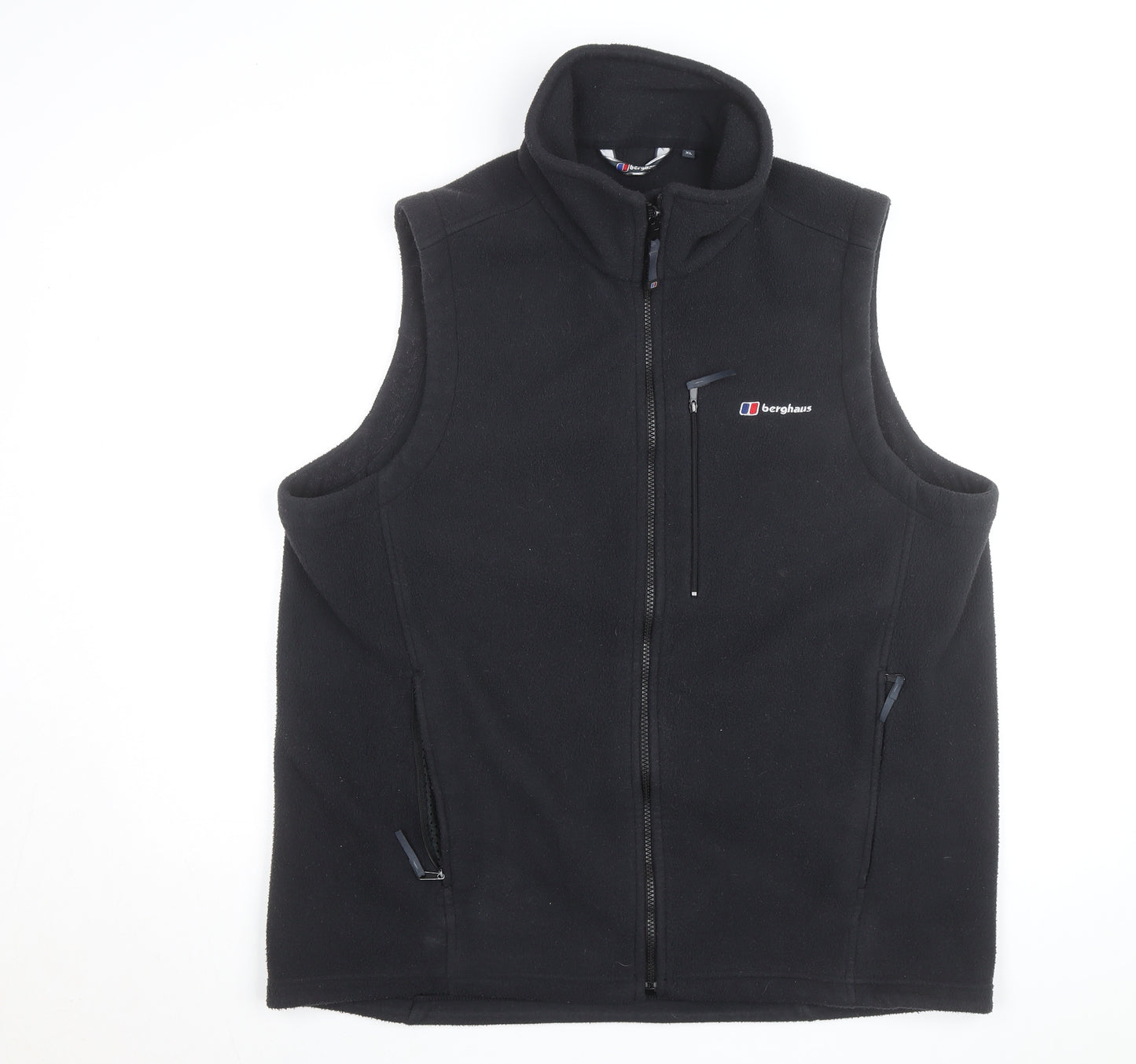 Berghaus Men's Black Fleece Full Zip Bodywarmer Waistcoat XL