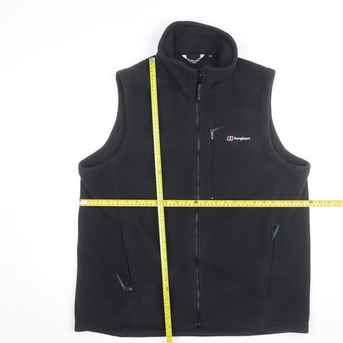 Berghaus Men's Black Fleece Full Zip Bodywarmer Waistcoat XL