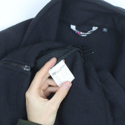 Berghaus Men's Black Fleece Full Zip Bodywarmer Waistcoat XL
