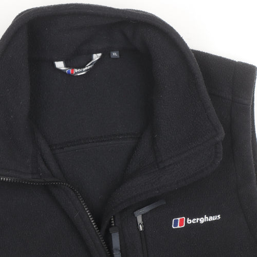 Berghaus Men's Black Fleece Full Zip Bodywarmer Waistcoat XL