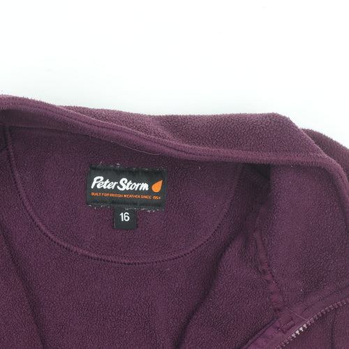 Peter Storm Women's Purple Fleece Bodywarmer Size 16