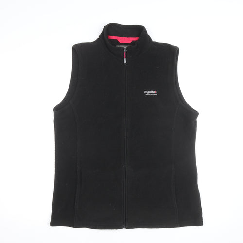 Regatta Women Black Size 16 Fleece Waistcoat Outdoor Full Zip Vest