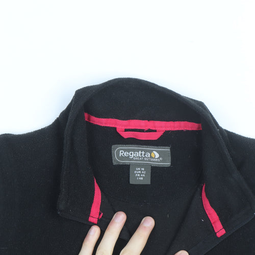 Regatta Women Black Size 16 Fleece Waistcoat Outdoor Full Zip Vest