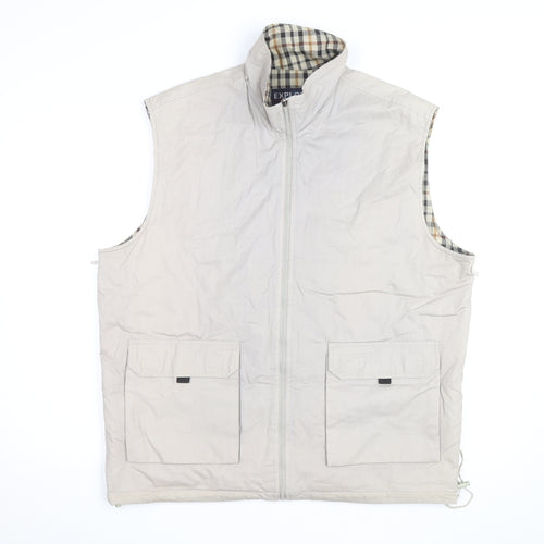 Explorer Navigator Men's Beige Cotton XL Bodywarmer Waistcoat