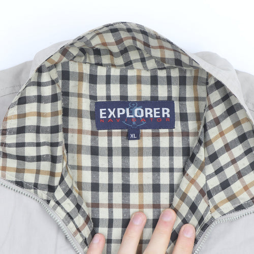 Explorer Navigator Men's Beige Cotton XL Bodywarmer Waistcoat