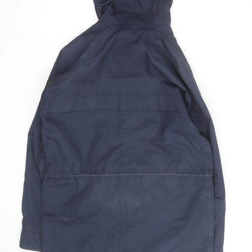 Jack Wolfskin Men's Blue Hooded Parka Jacket Size M Outdoor Wear