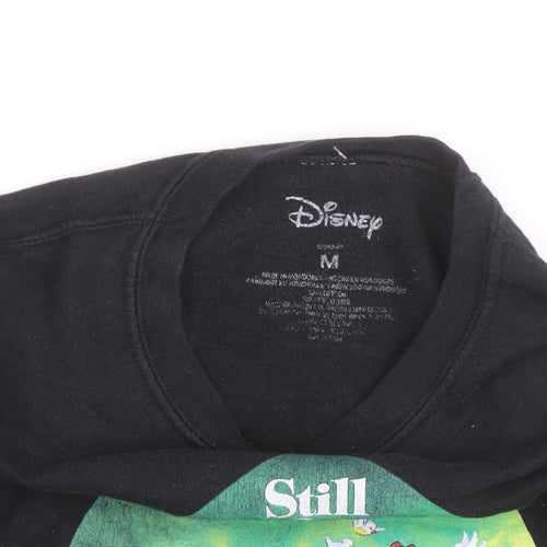 Disney Men's Black Snow White Graphic Pullover Sweatshirt M
