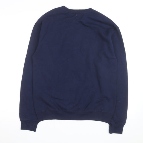 NYPD Men's Blue Crew Neck Pullover Sweatshirt Size S