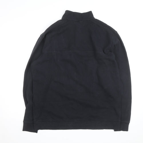 Columbia Men's Black 1/4 Zip Fleece Pullover Sweatshirt L