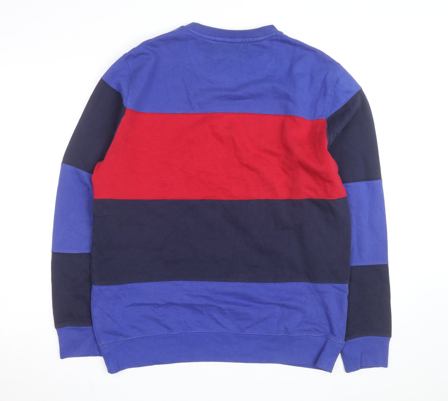 Chaps Men's Multicoloured Stripe Crew Neck Sweatshirt M