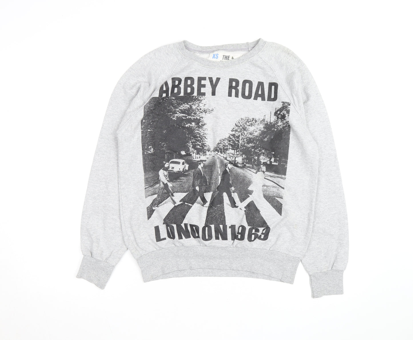 The Free Banana Men's Grey Abbey Road Graphic Sweatshirt XS