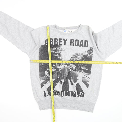 The Free Banana Men's Grey Abbey Road Graphic Sweatshirt XS
