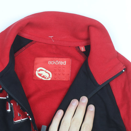 Ecko Red Boys Black & Red Full Zip Sweatshirt Size M Cotton Blend