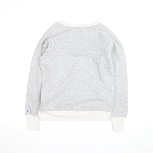 Champion Men's Grey Crew Neck Pullover Sweatshirt M