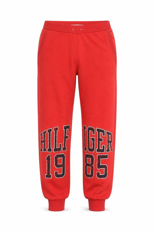 Tommy Hilfiger Men’s Red Jogger Sweatpants Size S Cotton Blend